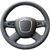 BOLNEY Coprivolante in pelle cucito a mano per auto fai da te,per Audi A4 B7 B8 A6 C6 2004-2011 Q5 2008-2012 Q7,coprivolante cucito a mano protezione volante