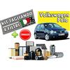 Generico KIT Tagliando 4 Filtri Compatibile per VOLKSWAGEN POLO 1.4 TDI AMF/BAY EURO 3-55 KW / 75 HP dal 10/01 al 05/05 + Omaggio