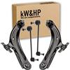 kW&HP KW0039TCB KIT 4PZ COPPIA BRACCI BRACCETTI TRAPEZI OSCILLANTI E BIELLETTE ANTERIORI DX/SX PER QASHQAI/QASHQAI +2 I
