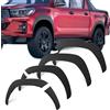 JHCHAN parafanghi estensione passaruota da 4 per Toyota Hilux 2018-2024 Invincible SR SR5 modello a configurazione bassa, estensione passaruota tascabile in ABS nero opaco