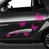 Pimastickerslab Kit 16 adesivi FARFALLE GRANDI auto moto compatibile con PANDA 500 YPSILON SANDERO C3 PUMA YARIS PUNTO 208 AYGO SMART MINI Cod.1811 (046 ROSA FLUO)