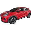 J&J AUTOMOTIVE Deflettori d'Aria per Ford Puma Dal 2020, Set da 4 Pezzi, Nero Fumé Oscurato Heko