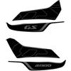 TAHDP Adesivi Laterali Per Moto Per BMW R1300GS R 1300 GS 2023 2024, Kit Di Protezione Paramani, Adesivi Decorativi Protezione Serbatoio(Nero)