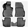 ASC Tappetini Auto Compatibili con Fiat 500L 2012-2017 Trekking/Cross/Urban/Lounge/Business, Gomma a Vaschetta con Bordi Rialzati, Protezione Poggiapiedi, Bottoni