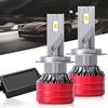 GZLMMY 1 paio mini taglia H7 100W Chip LED 20000LM Dob kit faro lampadine 6500K impermeabile auto luce anteriore