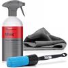 Detailmate Set di accessori per cerchioni: Koch Chemie MWC Magic Wheel Cleaner, detergente cerchioni senza acidi, pennello pulizia ValetPro, panno in microfibra lucidare (resistenti agenti chimici)