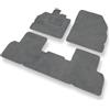 Mossa Premium tappetini auto in velluto compatibili con Renault Scenic III (2009-2016) - tappeti auto - grigio 1