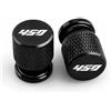 NSADDKF Tappi per valvole moto Per Guerrilla450 Guerrilla GUERRILLA Himalayan 450 Accessori Per Tappi Coprivalvola Per Valvola Pneumatici Moto(Black-logo)