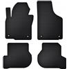 Hobbycar Set di 4 tappetini in gomma Premium, neri, su misura per VW Golf 5 V 6 VI Plus, antiscivolo, impermeabili, con clip! 4 PEZZI nel pacchetto