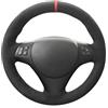 MEWANT Coprivolante per BMW Serie 1 E87/E81/E88/E82, Serie 3 E90/E91/E92, X1 E84, M3 E90/E92, in pelle rossa e pelle scamosciata, misura OEM, berlina