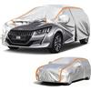 Ufgwhirl Copertura auto per Peugeot 208 Telo copriauto da esterno,copertura completa per auto antipioggia,antigraffio e antineve con cerniere per porte