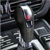 UMDJJU Marce Pomello Leva Cambio Per Macan Per Panamera Per Boxter Per 718 Pelle Scamosciata Pomello Del Cambio Copertura Protezione Decorazione Accessori Marce Shifter Manopola(GRAY)