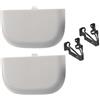 NbgrvB Set di 4 clip per aletta parasole interna per Ford Fusion 2014 2015 2016 sostituire DS7Z4273AA DS7Z 9904132 A DS7Z 54672A40 kit AF (grigio)