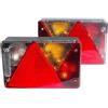 ASPÖCK Set luci posteriori Multipoint IV 7 funzioni per rimorchi UNITRAILER TEMARED 12V indicatore direzione luce stop retromarcia fendinebbia targa e riflettore