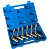topolenashop Kit 6 Chiavi Bussola snodate per candelette Auto Diesel da 8 a 16 mm 3/8 160mm