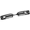 Artudatech Griglia paraurti Anteriore 2PCS Front Bumper Fog Light Cover Grille Fit for Audi A1 S-Line 2011-2014 (No Logo)