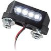 Ibex LED di illuminazione targa Diamond Nero Omologato Universale Moto Scooter Targa illuminazione