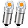 Ruiandsion BAW9S HY21W - lampadina LED super luminosa da 12 V, giallo 3030 2SMD chipset per luci di retromarcia e indicatori laterali, confezione da 2