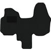 Alpha-Tex Produktions- und Handels GmbH Tappetini adatti per Nissan Primastar Tipo X83 2-Sitzer (Costruzione 2001-2014), Hit nero | 1 pz. | Bordo nero