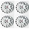 Generico SET 4 COPRICERCHI COPPA RUOTA COPRIRUOTA BORCHIE CERCHIO Diametro 15 con adesivi FIAT Specifiche per Fiorino e Qubo prodotti dal 2007 in poi - 744/15-21211