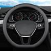 AASGFD Coprivolante Auto in Pelle Microfibra per VW Tiguan 2017-2022,Traspirante e Antiscivolo Copertura di Volante Diametro 36-38cm Accessori Auto Interno,D Type