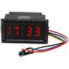 Kuuleyn Orologio elettronico per auto Kuuleyn, DC4.5V-30V Display digitale a LED antipolvere impermeabile Orologio elettronico per auto(Rosso)