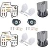 Generic TDM850 kit di riparazione carburatore moto 1999-2001 TDM 850 kit di ricostruzione carburatore galleggiante (kit di riparazione, galleggiante, taglio d'aria, stantuffo)