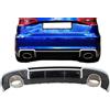 Lago Tuning Diffusore posteriore in stile RS3 per Audi A3 8V Sportback (2012-2016), Nero Lucido