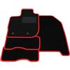 Somer Car Kit Tappetini Auto compatibili con Dacia Duster 2WD 2018-2023 | Set Tappeti in Moquette, Tappeto auto su misura, bordo rosso