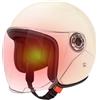 Nexusectar Casco Da Moto Di Grandi Dimensioni - Caschi Motociclistici Leggeri Da 65 Cm, Mezza Casco Motociclistica, Marcia Protettiva Con Visiera | Chiesa Traspirante Per Le Corse Di Strada Per L'avventura In Eq