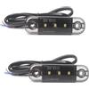 Generico Coppia Luci di Posizione Luci Laterali Indicatore E9 R10 R148 Fanali Universali 12V 24V Auto Rimorchio Camion Autocarro Caravan Bus Colore Bianco