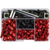 KCBHSH Kit Di 190 Viti Per Cupolino E Carenatura Moto Per Yamaha MT10 TMAX 500 2008-2011 Completo Per Il Fissaggio Della Carrozzeria Viti Carenatura Di Fissaggio(ROSSO)