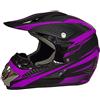 AIOJY Casco Viola Casco Moto Fuoristrada Casco Da Bicicletta Per Casco Da Discesa Per Adulti MTB Caschi Cross Con Occhiali Maschere Guanti Casco Crash,L