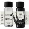 SD COLORS Amethyst Black X42 - Vernice per ritocchi da 15 ML, Colore Blu Ametista, Colore Nero