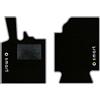 QUEMAR Tappetini Auto compatibili con Smart Fortwo W451 2007-2014 / Kit Tappeti in Moquette e Gomma su Misura (Set 2 Anteriori) / Ricami e Colori Personalizzati (2 Loghi+Ricami, Bordo Perla)