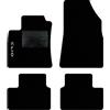 QUEMAR Tappetini Auto compatibili con Renault Clio V anche Hybrid dal 2019/ Kit Tappeti Moquette e Gomma su Misura (Set 2 Anter.+ 2 Poster.)/ Ricami e Colori Personalizzati (1 Ricamo, Bordo Nero)