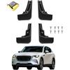 MOTOESCOT Compatibile con Mazda CX-60 CX60 2022 parafanghi per auto senza trapano paraspruzzi in materiale PP nero protezione per tutte le condizioni atmosferiche parafango impermeabile, set di 4