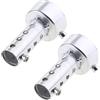 MagiDeal 2 Pcs SIlenziatore DB Killer Tubo Scarico 47mm-49mm Metallico Motocicletta