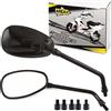 Area1 Set di specchietti per moto/Marchio di Omologazione E / 2xM10 destro, 2xM8 destro, 1xM10 sinistro, 1xM8 sinistro/adatto per Beverly 300, ABS, Police, 300S (V51)