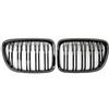 Viviance Griglia Griglia Paraurti Anteriore Auto Griglie compatibile con BMW E84 X1 18i 20i 25i 28i 2010-2015 - Nero lucido