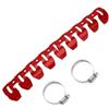 DINGYIG per CRF 150 per RB per CRF 250 450 R 250R 450R Protezione Tubo Marmitta Scarico Moto A 4 Tempi Copertura Scudo Termico(Red)
