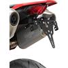 ZIEGER Portatarga Pro compatibile con: Ducati Hypermotard 698 Mono