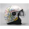 AL Helmets - CASCO DEMI-JET MOD. 101/BIS SUBWAY MISURA S - DOPPIA VISIERA