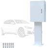 LYUCAYHQ Scatola Elettrica da Esterno per Stazioni di Ricarica per Veicoli Elettrici, con Serratura di Sicurezza e Colonna, Compatibile con Il 99% delle Colonnine di Ricarica(White,50x60x25cm/20x24x10in)