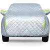 RONGESAEFS Telo Copriauto Antigrandine per Ford Puma ST, Copriauto antigrandine Anti UV Vento Antipolvere, Copri Protezione Grandine Adatt, Cotone