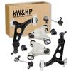 kW&HP KIT BRACCI OSCILLANTI RINFORZATI TRAPEZI INF + SUP + BIELLETTE + GOMMINI Tutti i modelli di 147/156/GT