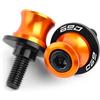 TREONK Supporti per Forcellone Posteriore - M10 Supporti Cavalletto Alluminio per 690 SMC/R 690 SMC-R 690 Enduro R Supermoto 2008-2017(Arancione)