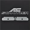 Generico Emblema griglia in metallo 3D, adesivi for griglia con logo for auto, compatibili con AC Schnitzer M 3 5 6 ZE E46 E39 E36 E34 X1 X3 X5 X6(Black)