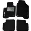 Generico Tappetini Auto per Fiat Panda 319, Set 4 Pezzi in Moquette Nera, con Battitacco e Bordino Antiscivolo (qualità moquette standard 6 mm, 2 ricami)