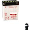 farbrothersonline COMPATIBILE CON HONDA 600 XL V Transalp 1987 BATTERIA GIA' PRONTA ALL'USO YUASA YB12A-B BATTERIE 12 AMP 12 V PER MOTO 113X70X105MM